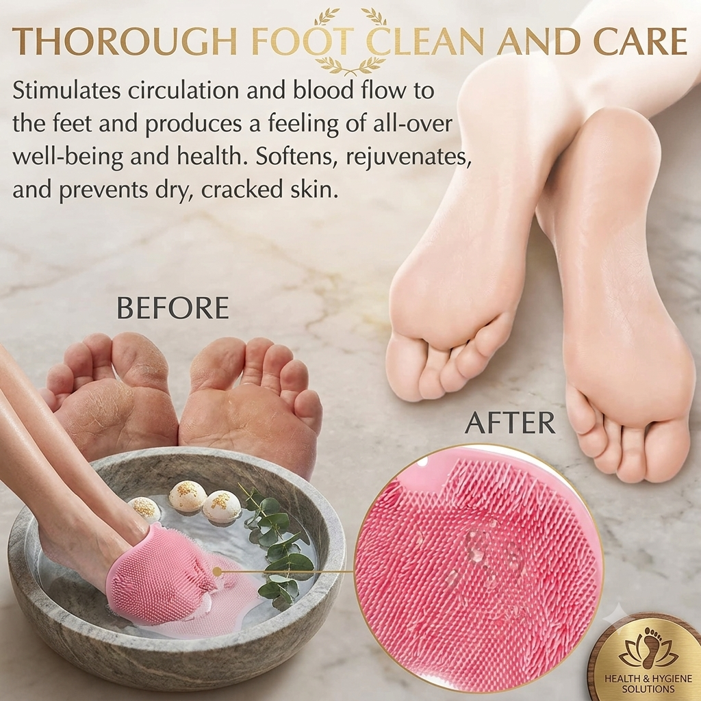 Silicone Multiuse Scrubber For Bath, Foot