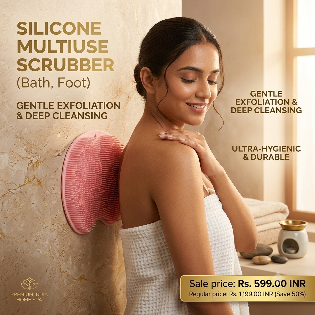 Silicone Multiuse Scrubber For Bath, Foot