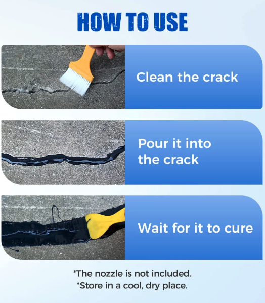 Heavy Duty Concrete Crack Repair Adhesive - Pack of 2
